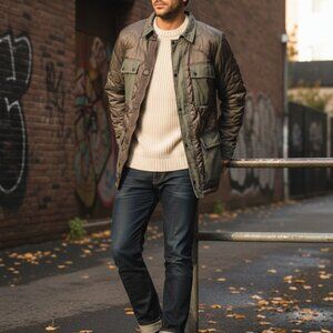 🍂 Urban Nomad Quilted Field Jacket - Perfect for Fall/Winter